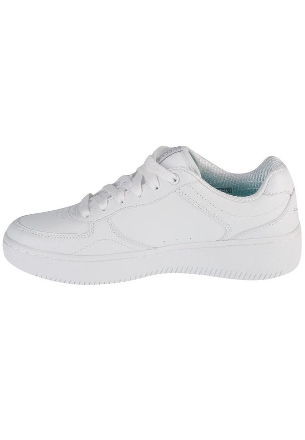 skechers - Buty sportowe do chodzenia damskie, Sport Court 2.0 - Core Essential. Kolor: biały. Model: Skechers Sport. Sport: turystyka piesza