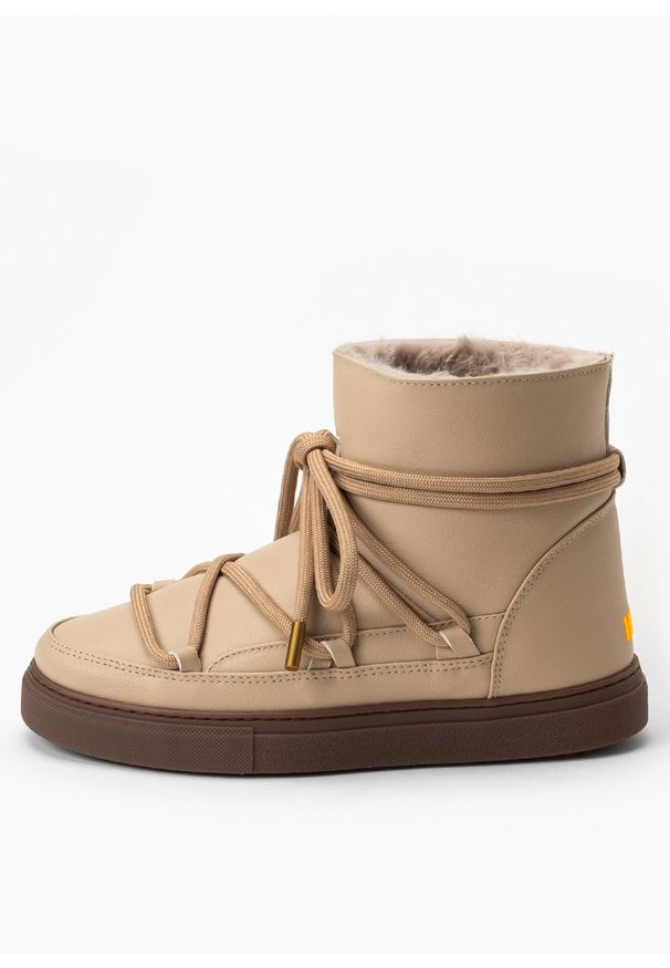 Inuikii - INUIKII GRAPE Śniegowce damskie. Okazja: na spacer, do pracy, na co dzień. Kolor: beżowy. Styl: casual