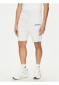 Jack & Jones - Jack&Jones Komplet t-shirt i szorty sportowe Beau 12277466 Biały Relaxed Fit. Kolor: biały. Materiał: bawełna. Styl: sportowy #5