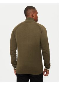 INDICODE Sweter Skyler 35-768 Khaki Regular Fit. Kolor: brązowy. Materiał: bawełna