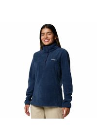 columbia - Bluza polarowa damska Columbia Benton Springs 1/2 Snap Pullover Fleece II. Kolor: niebieski. Materiał: polar