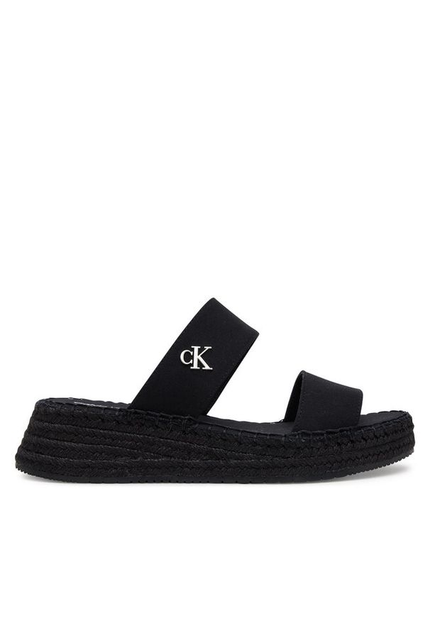 Espadryle Calvin Klein Jeans. Kolor: czarny. Styl: sportowy