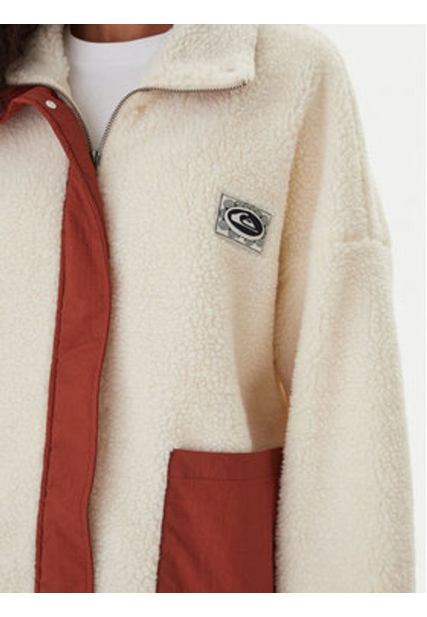 Quiksilver Kurtka przejściowa EQWPF03007 Biały Regular Fit. Kolor: biały. Materiał: syntetyk