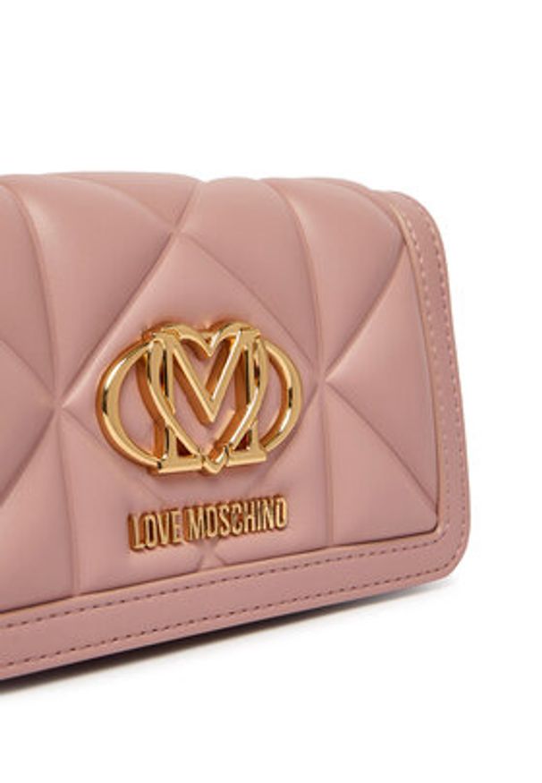 Love Moschino - LOVE MOSCHINO Torebka JC5640PP0OLC0600 Różowy. Kolor: różowy. Materiał: skórzane
