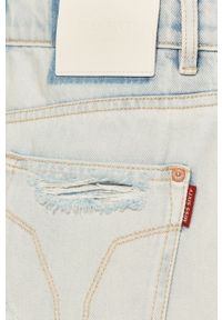 Miss Sixty - Spódnica jeansowa. Okazja: na co dzień. Stan: podwyższony. Kolor: niebieski. Materiał: jeans. Styl: casual