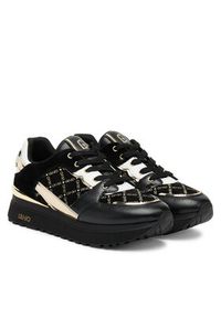 Liu Jo Sneakersy Maxi Wonder 91 BF5005 PX681 Czarny. Kolor: czarny. Materiał: zamsz, skóra #5
