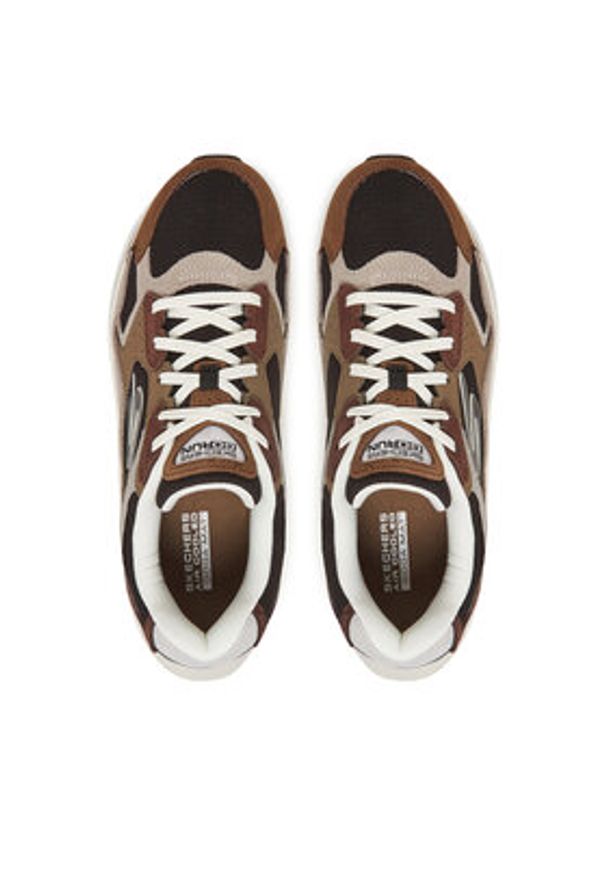 skechers - Skechers Buty do biegania Go Run Consistent 2.0-Retro Runner V1 220872/BRBK Brązowy. Kolor: brązowy. Materiał: materiał. Sport: bieganie