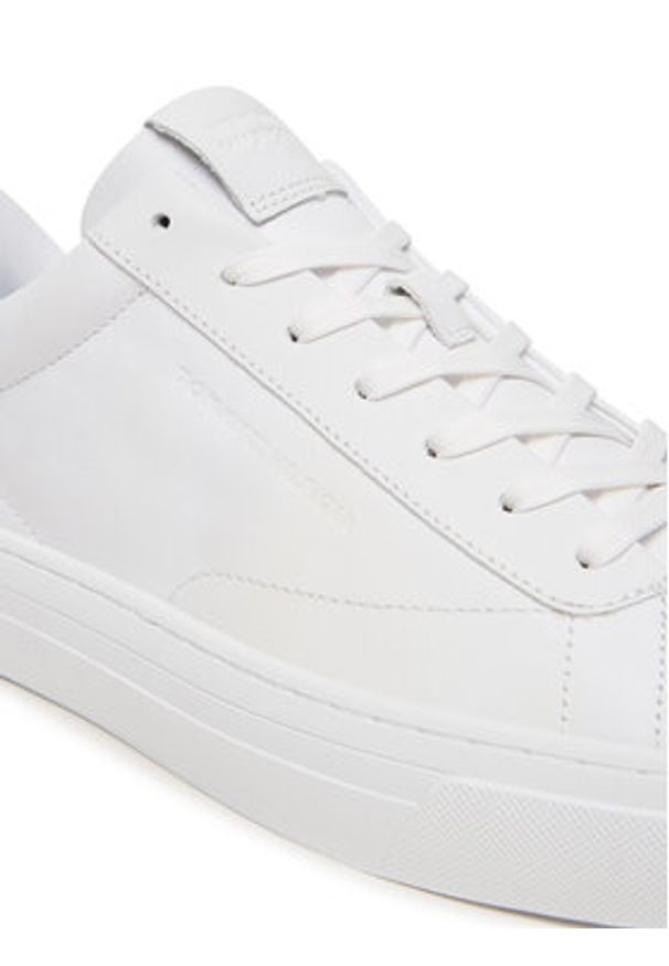 TOMMY HILFIGER - Tommy Hilfiger Sneakersy Premium Dress Cupsole FM0FM05572 Biały. Kolor: biały. Materiał: skóra
