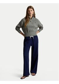 Polo Ralph Lauren Sweter 211963467506 Szary Regular Fit. Typ kołnierza: polo. Kolor: szary. Materiał: bawełna #3