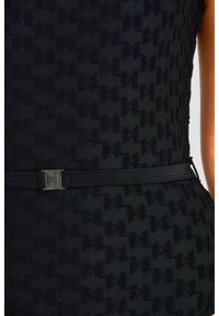 Karl Lagerfeld - KARL LAGERFELD Czarny strój kąpielowy Kl Monogram Swimsuit. Kolor: czarny #3