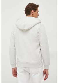 Pepe Jeans bluza Moraes męska kolor szary z kapturem melanżowa. Typ kołnierza: kaptur. Kolor: szary. Materiał: dzianina. Wzór: melanż #2