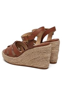 Lauren Ralph Lauren - LAUREN RALPH LAUREN Espadryle Soffia 802953961001 Brązowy. Kolor: brązowy. Materiał: skóra #6
