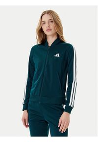 Adidas - adidas Dres Essentials 3-Stripes JX0505 Zielony Regular Fit. Kolor: zielony. Materiał: syntetyk #4