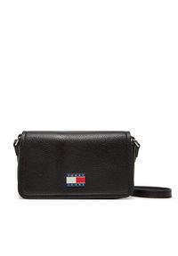 Tommy Jeans Torebka Tjw Must Flap Crossover AW0AW17553 Czarny. Kolor: czarny. Materiał: skórzane #2