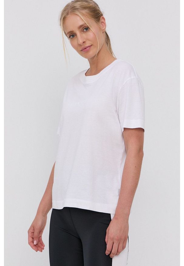 Quiksilver - T-shirt. Kolor: biały. Materiał: bawełna