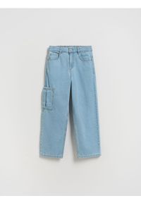 Reserved - Jeansy straight fit - niebieski. Kolor: niebieski