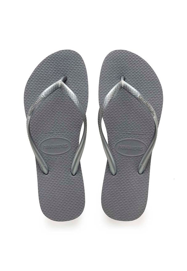 Havaianas - Japonki. Kolor: szary. Materiał: materiał. Wzór: gładki