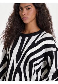 Vero Moda Sweter Siljeanimal 10330808 Biały Regular Fit. Kolor: biały. Materiał: wiskoza #3