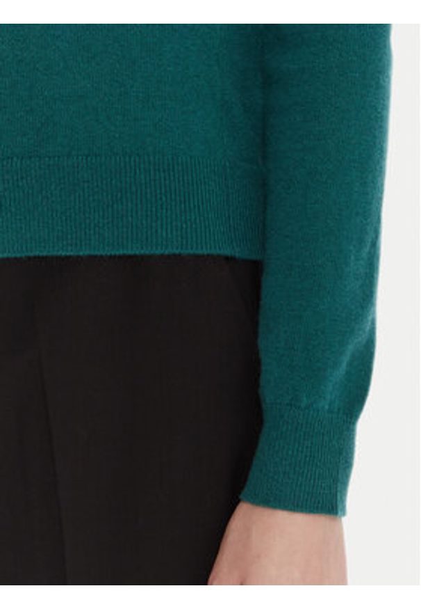 United Colors of Benetton - United Colors Of Benetton Golf 1002D2348 Zielony Regular Fit. Typ kołnierza: golf. Kolor: zielony. Materiał: wełna