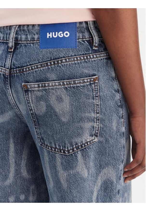 Hugo - HUGO Jeansy Gamala 50553051 Niebieski Baggy Fit. Kolor: niebieski
