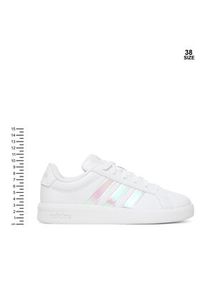 Adidas - adidas Sneakersy Grand Court 3.0 JQ1978 Biały. Kolor: biały. Materiał: skóra #6