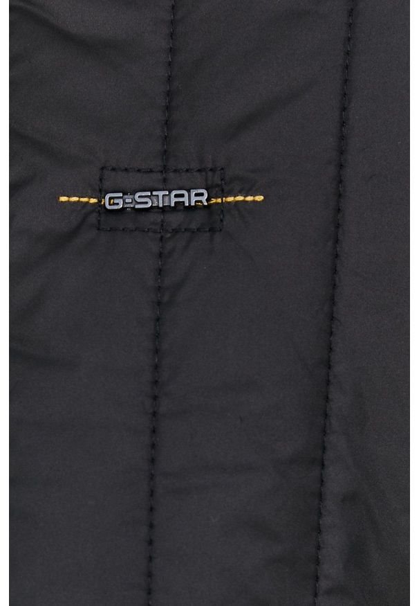 G-Star RAW - G-Star Raw Kurtka damska kolor czarny przejściowa. Okazja: na co dzień. Kolor: czarny. Materiał: materiał. Wzór: gładki. Styl: casual