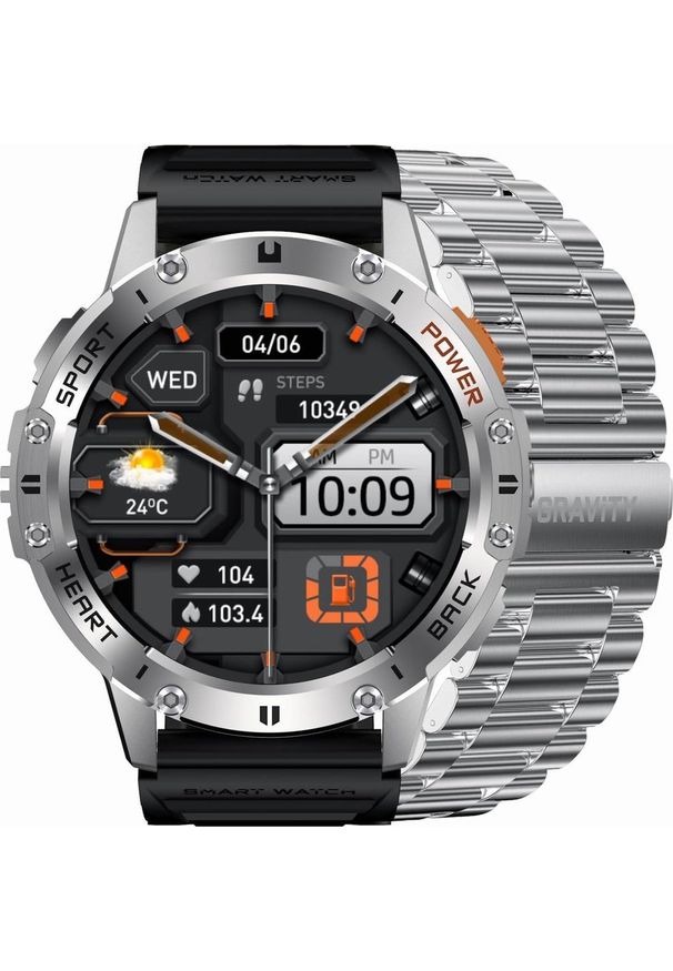 Smartwatch Gravity Zegarek męski SMARTWATCH GRAVITY GT22-2. Rodzaj zegarka: smartwatch