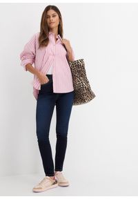 bonprix - Dżinsy o kroju slim fit, z dużą zawartością stretchu, high waist. Stan: podwyższony. Kolor: niebieski #3