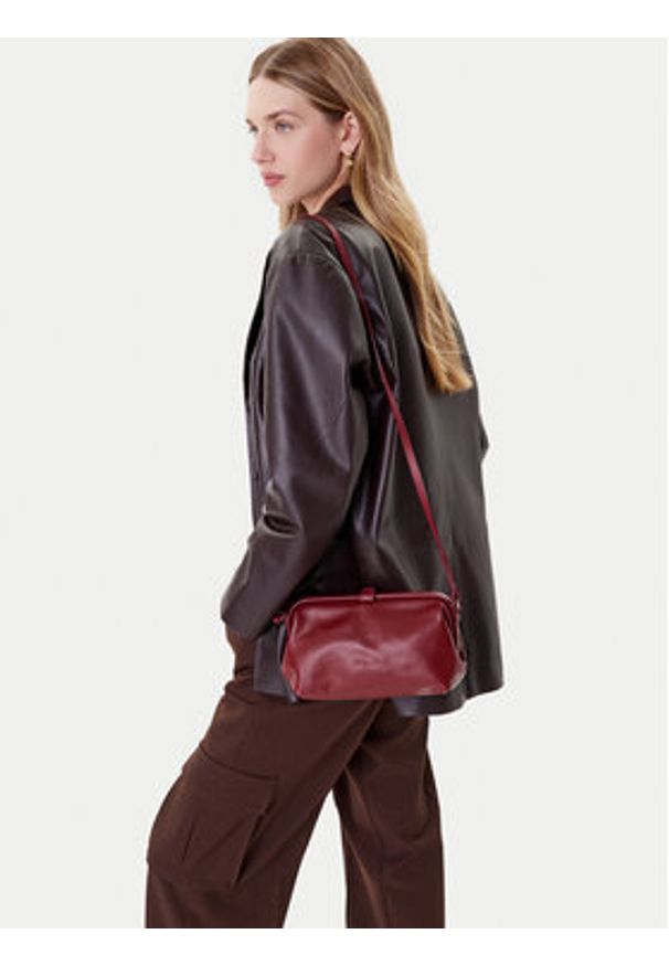 BALAGAN - Balagan Torebka Rofe Pouch Bordowy. Kolor: czerwony. Materiał: skórzane