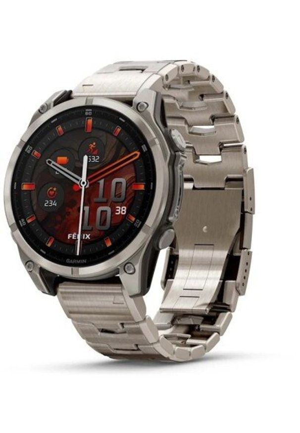 GARMIN - Zegarek sportowy Garmin Zegarek sportowy Garmin Fenix 8 Amoled 47mm Sapphire Stainless Steel Bracelet. Styl: sportowy