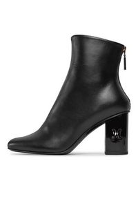 Max Mara Botki Damierbootie 23479625336 Czarny. Kolor: czarny. Materiał: skóra #6