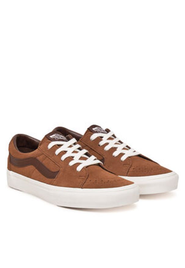 Vans Tenisówki Sk8-Low VN0009QRBRO1 Brązowy. Kolor: brązowy. Materiał: skóra, zamsz