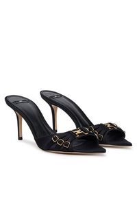Elisabetta Franchi Klapki SA-76L-62E2-V500 Czarny. Kolor: czarny. Materiał: materiał #2