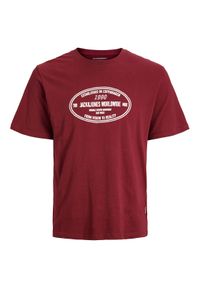 Jack & Jones - Jack&Jones T-Shirt York 12283800 Czerwony Relaxed Fit. Kolor: czerwony. Materiał: bawełna