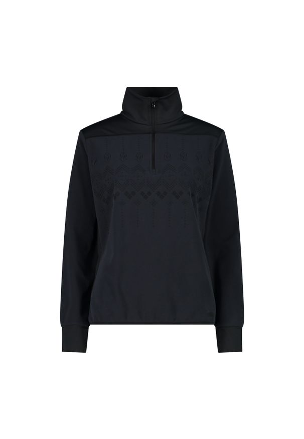 Sweter damski z golfem CMP. Typ kołnierza: golf. Kolor: szary, wielokolorowy, brązowy, czarny. Materiał: polar. Sezon: zima. Sport: golf