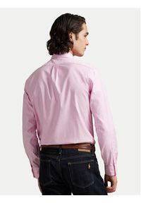 Polo Ralph Lauren Koszula 710P06688003 Różowy Custom Fit. Typ kołnierza: polo. Kolor: różowy. Materiał: bawełna #6