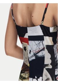 Desigual Sukienka codzienna Newspaper Coll 25SWVK40 Kolorowy Regular Fit. Okazja: na co dzień. Materiał: syntetyk. Wzór: kolorowy. Typ sukienki: proste. Styl: casual #6