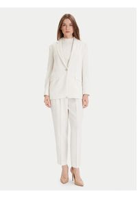 BOSS - Boss Marynarka Jocaluah 50490053 Écru Regular Fit. Kolor: kremowy. Materiał: syntetyk #4