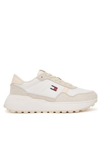 Tommy Jeans Sneakersy Modern Runner Mix EN0EN03100 Biały. Kolor: biały. Materiał: zamsz, skóra #1