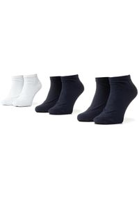 Zestaw 3 par niskich skarpet unisex Kappa. Kolor: niebieski