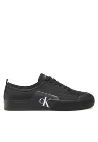 Calvin Klein Jeans Trampki Skater Vulc Laceup Low Ny YM0YM00459 Czarny. Kolor: czarny. Materiał: materiał