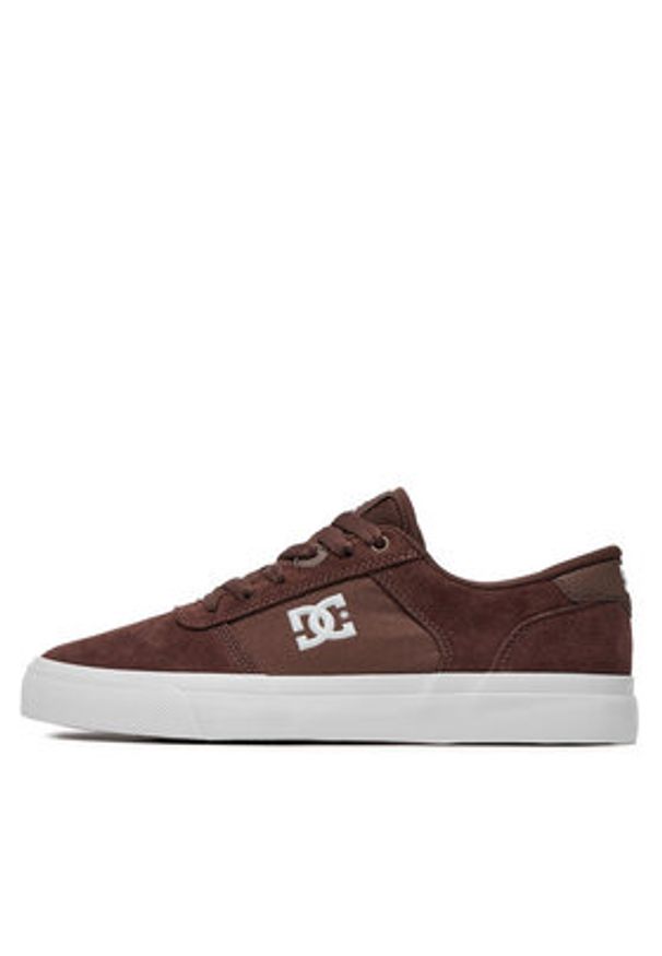 DC Shoes Sneakersy Teknic ADYS300763 Brązowy. Kolor: brązowy. Materiał: skóra