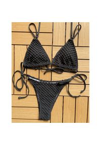 Intica - Bikini plażowe z regulowanymi ramiączkami Swaroop. Kolor: czarny. Materiał: materiał
