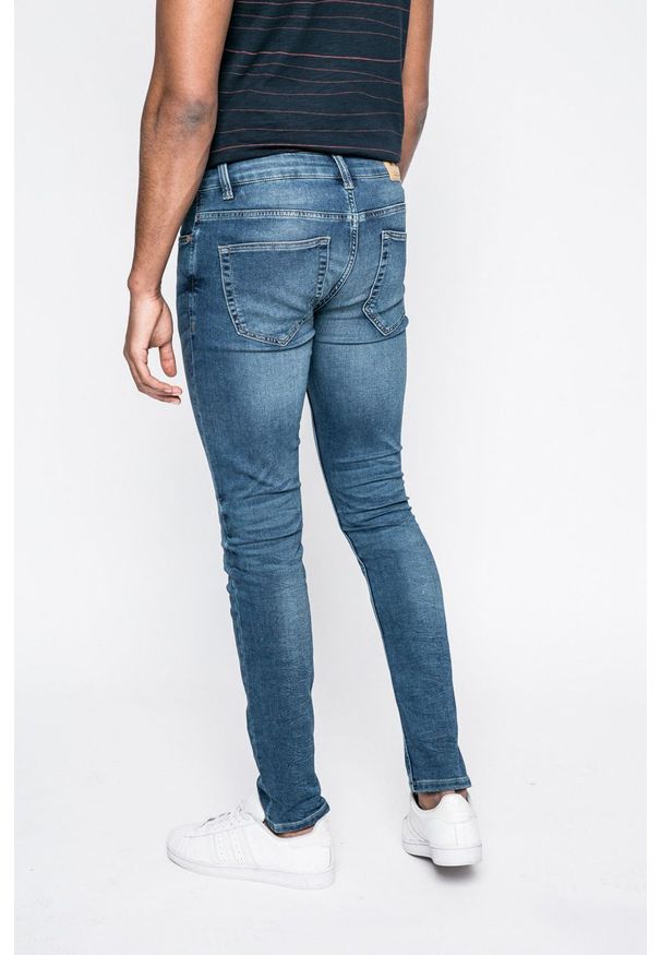 Only & Sons - Jeansy. Kolor: niebieski. Wzór: aplikacja