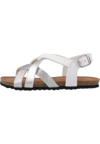 Geox - Sandały GEOX J SANDAL CHILENE GIR Biały. Kolor: biały. Materiał: syntetyk, tkanina. Sezon: lato