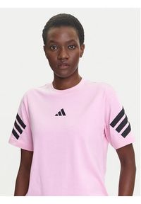 Adidas - adidas T-Shirt Future Icons 3-Stripes JE0240 Różowy Regular Fit. Kolor: różowy. Materiał: bawełna #5