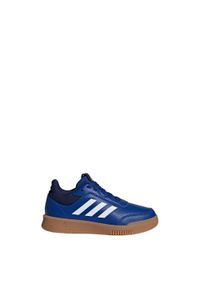 Adidas - Tensaur Sport Training Lace Shoes. Kolor: biały, wielokolorowy, niebieski. Materiał: materiał