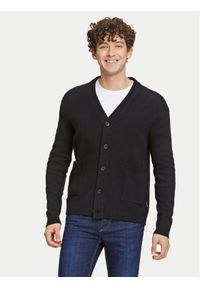 Lindbergh Kardigan 30-800223 Czarny Comfort Fit. Kolor: czarny. Materiał: wełna #1