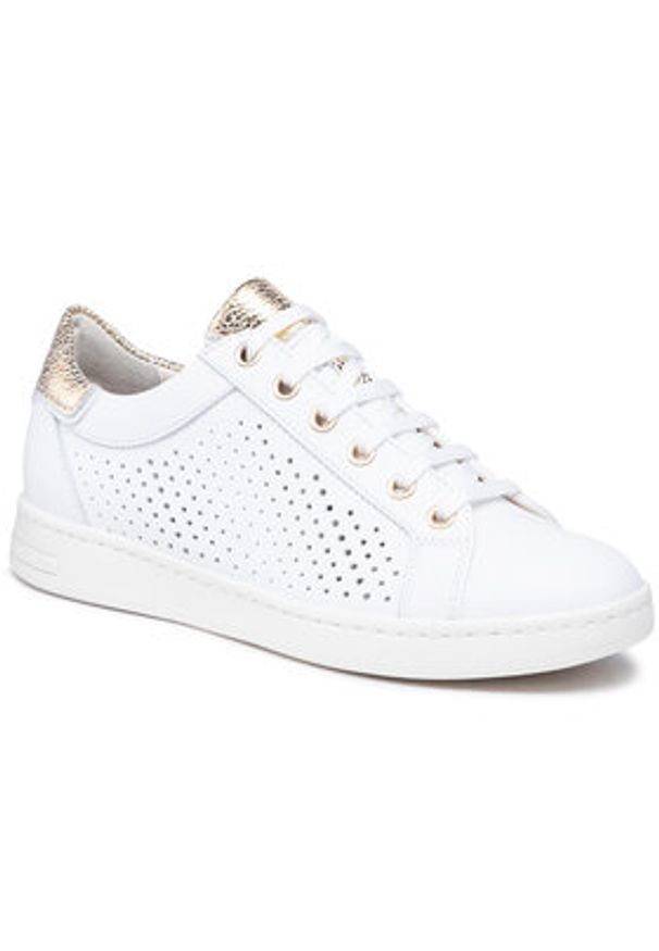 Geox Sneakersy D Jaysen B D151BB 085CF C0232 Biały. Kolor: biały. Materiał: skóra