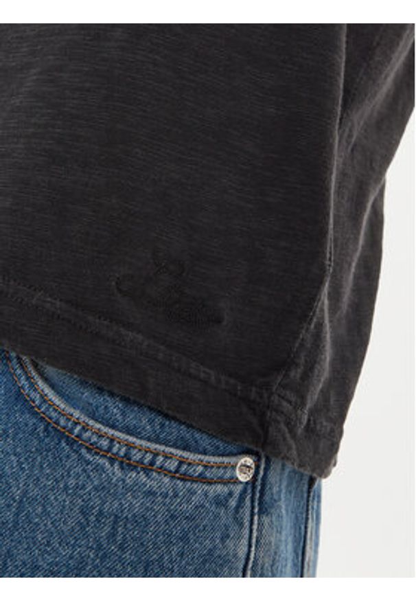 Lee T-Shirt Perfect 112355164 Czarny Regular Fit. Kolor: czarny. Materiał: bawełna